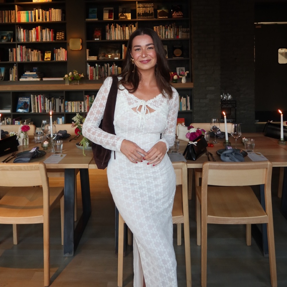 Kendall & Kylie White Lace Dress